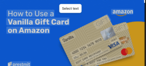 how to use vanilla gift card on amazon